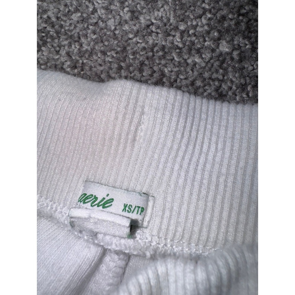 Aerie Women's White High-Waisted Ribbed Loungewear Shorts Size XS 100% Cotton - Picture 2 of 9